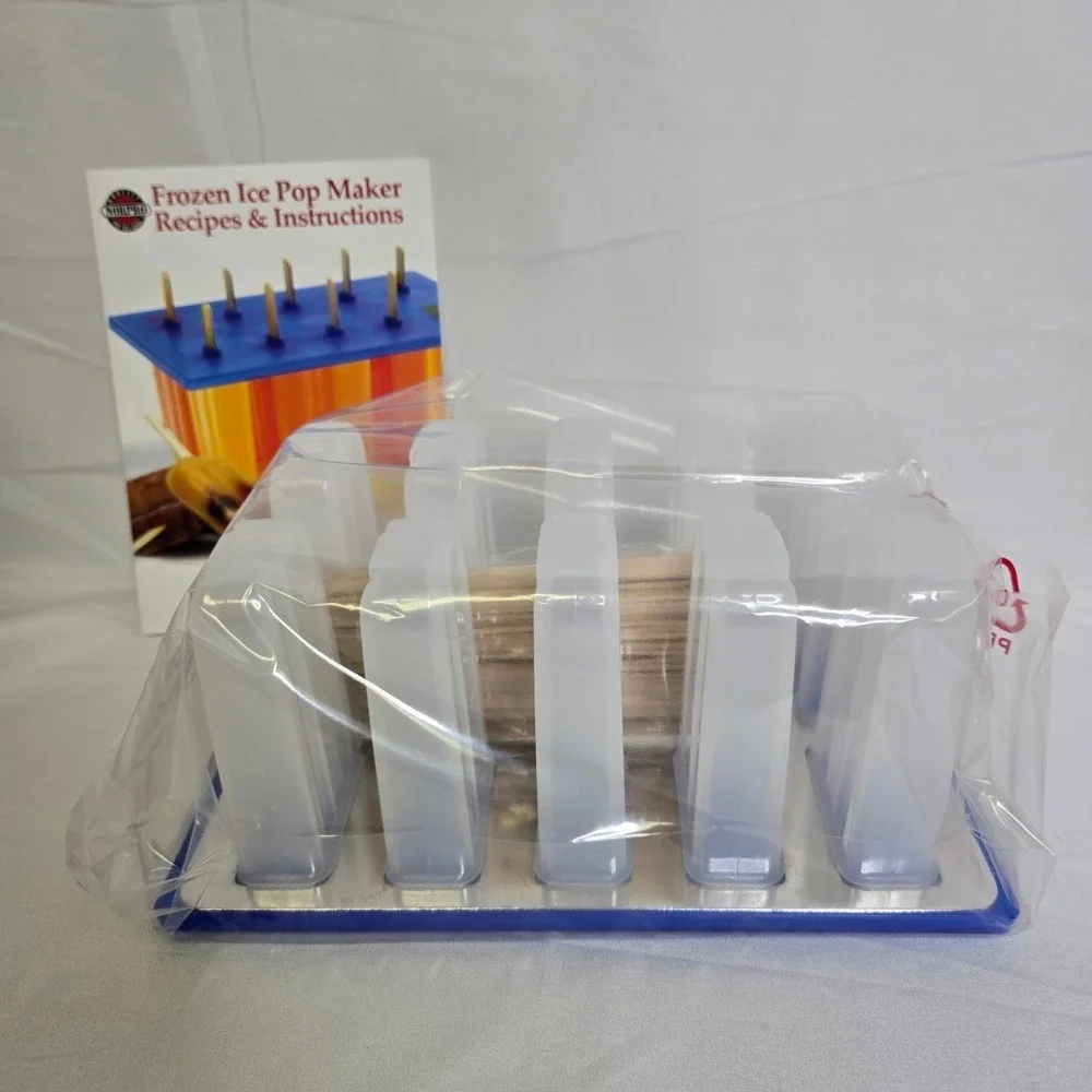 Norpro Frozen Ice Pop Maker, Recipes Instructions 24 Pop Sticks, Item 423, New‎